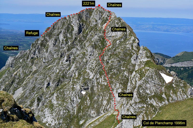 Itineraire de la Dent d'Oche