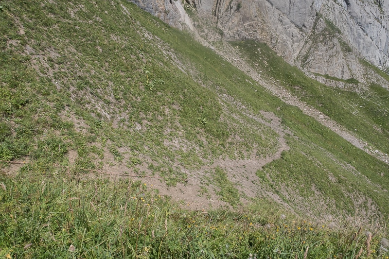 Col de la Vache / Sentier versant Toper