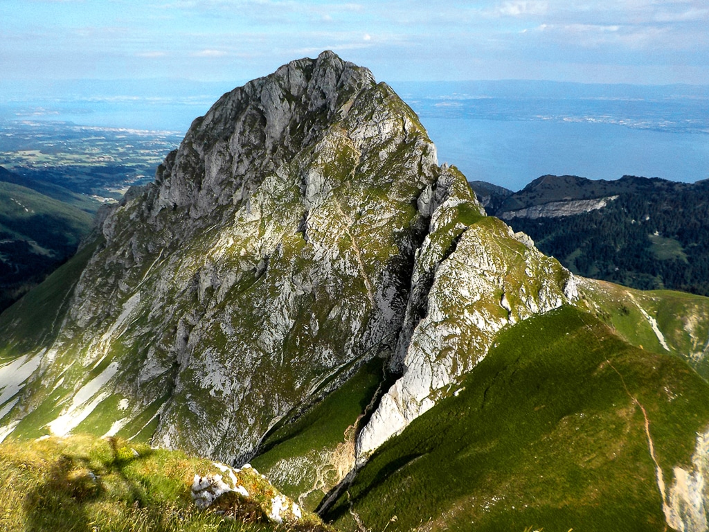 Vue d'ensemble de la traversée de la Dent d'Oche