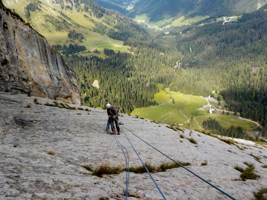 Rappel dans les dalles de sortie